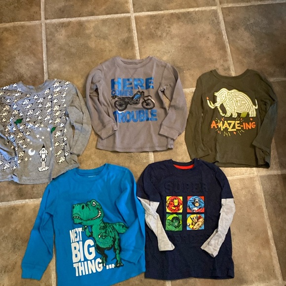 Bundle of long sleeve shirts. 5T - Picture 1 of 11